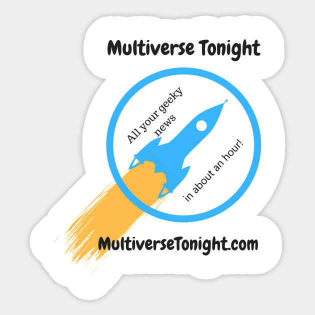 Multiverse Tonight Rocketship Sticker by Multiverse Tonight